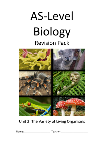Ultimate A Level Biology Revision Pack 2 - Notes and Exam Questions With Mark Schemes