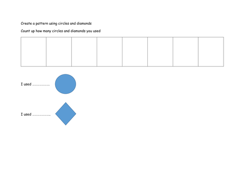 Continuing and creating patterns (P scales 5-8)