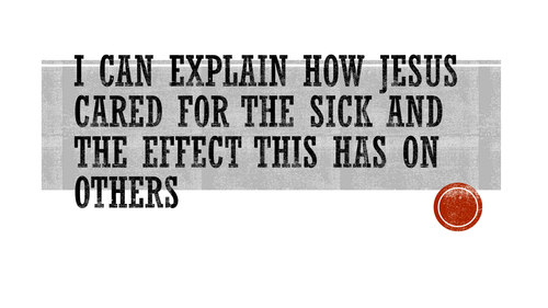 Healing Come and See Year 6 Planning