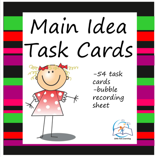 Main Idea Task Cards