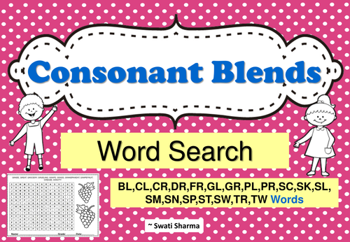 Consonant Blends Word Search