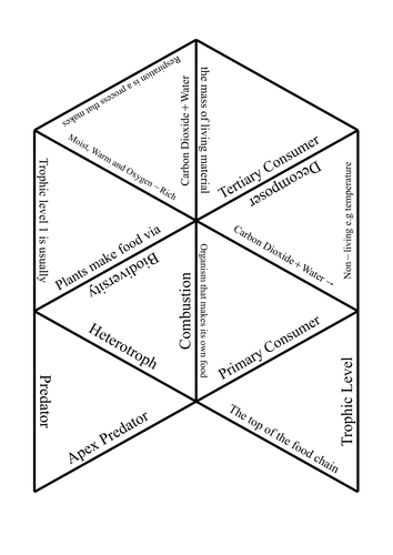 New AQA Trilogy Ecology Tarsia