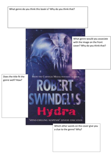 Creative writing - genre - book analysis