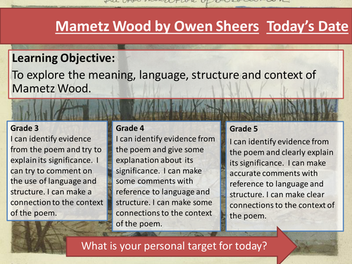 Mametz Wood by Owen Sheers - Poem Analysis - Eduqas Poetry Anthology