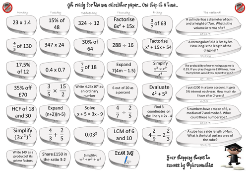 GCSE Stepping Stones - Non Calculator