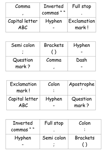 year 6 sats grammar revision teaching resources