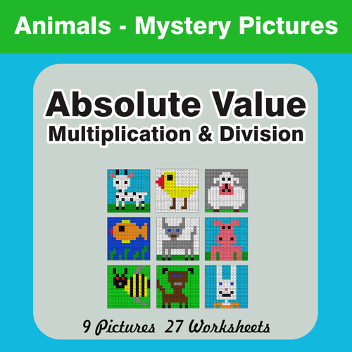Absolute Value (Multiplication & Division) Mystery Pictures