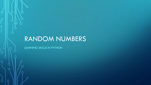 Random Numbers in Python