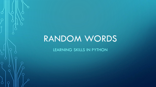 random words list python