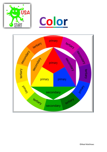 Art. Color scheme of study and information.