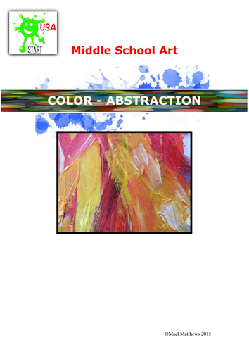 Art. Scheme of study. Abstraction and color