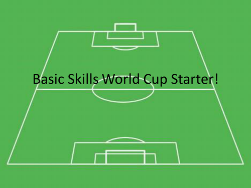 Basic English Skills Football Starters