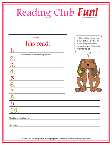 Valentine's Day Reading Log & Certificate Set