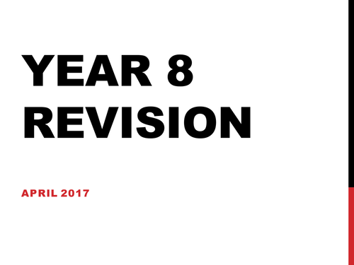 Year 8 Revision: KS3 Activate
