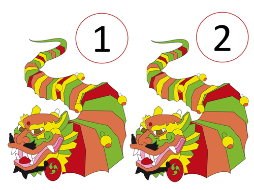 Chinese Dragon numbers 1-50