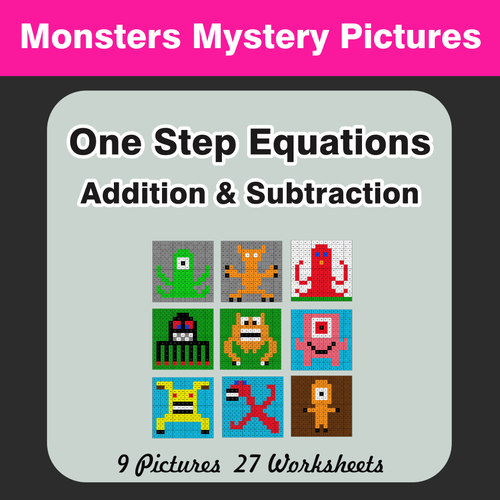 one-step-equations-addition-subtraction-color-by-number-mystery-pictures-teaching-resources