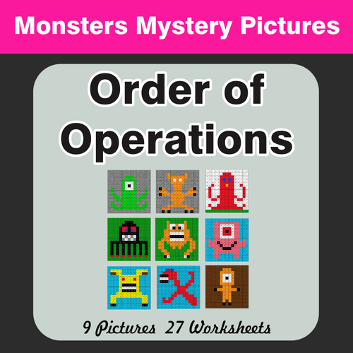Order of Operations - Color-By-Number Mystery Pictures