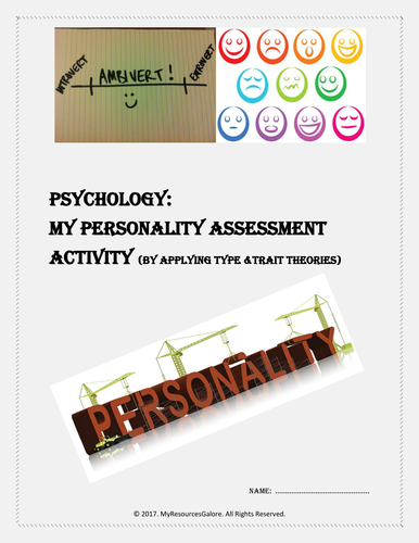 My Personality Assessment Activity