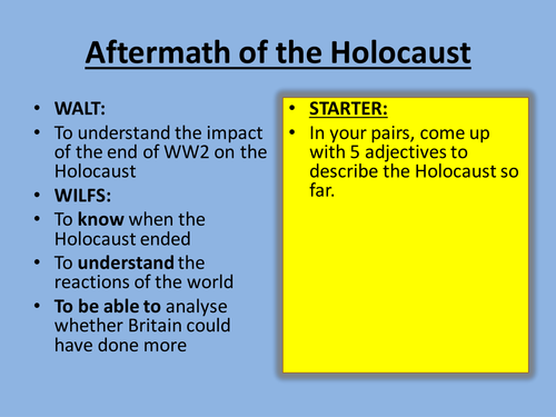 Aftermath of the Holocaust