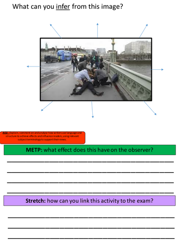 New AQA spec. English Language Paper 1 question 2