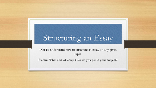 AQA English Language A-Level - Structuring Essays