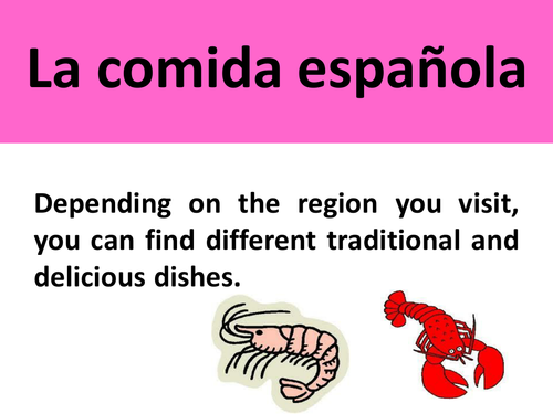 La comida - Spanish food