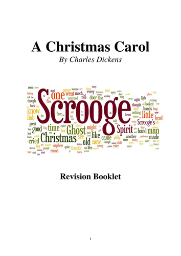 A Christmas Carol Revision Booklet