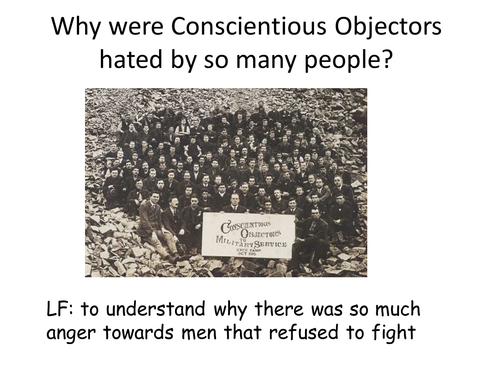 World War 1 - Conscientious Objectors