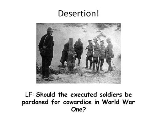 world-war-1-desertion-teaching-resources