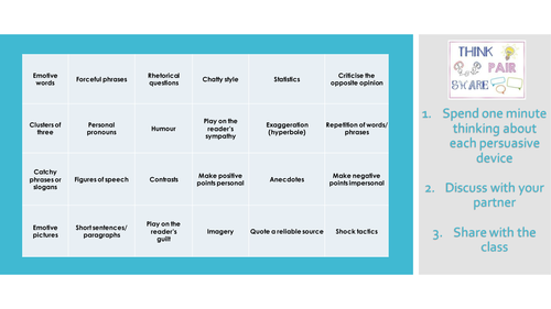Persuasive Devices - persuasive pitches