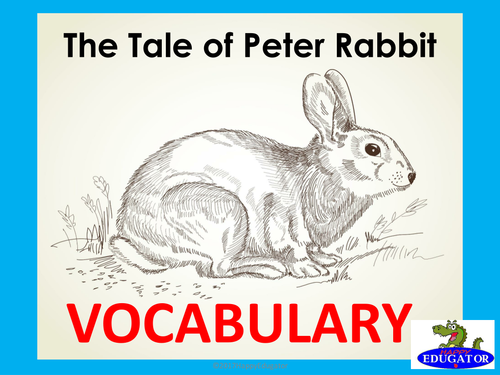 Peter Rabbit Vocabulary PowerPoint UK version