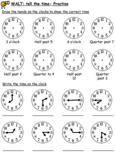 year 2 working at and greater depth telling the time