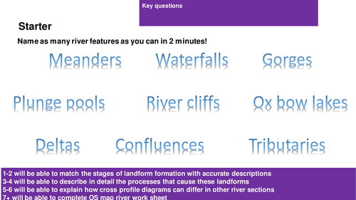 AQA Geography 1-9 Rivers Lesson 4: Meanders and Oxbow Lakes