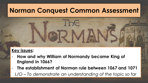 OCR Norman Conquest assessment