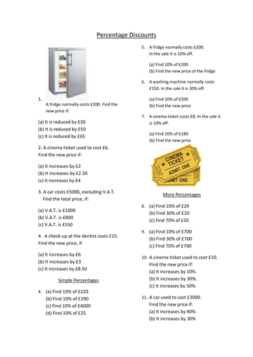 Percentage Discount