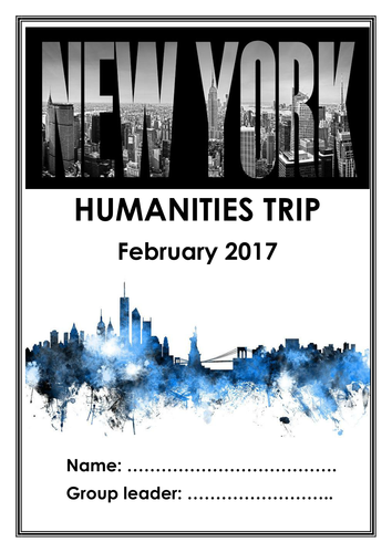 New York trip workbook