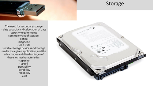 Storage Lesson for OCR Computer Science