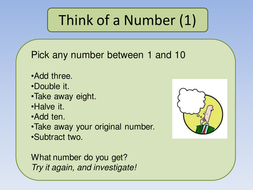 Think of a number