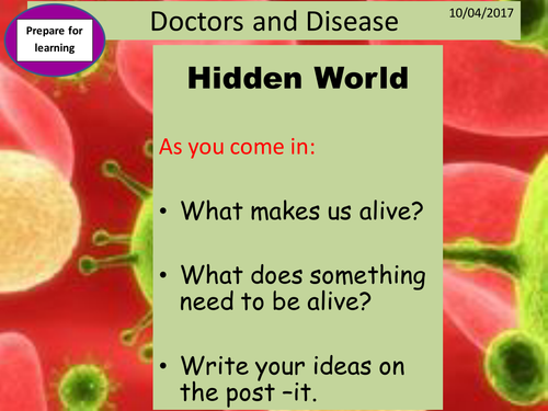 A Hidden World - ks3 microbes