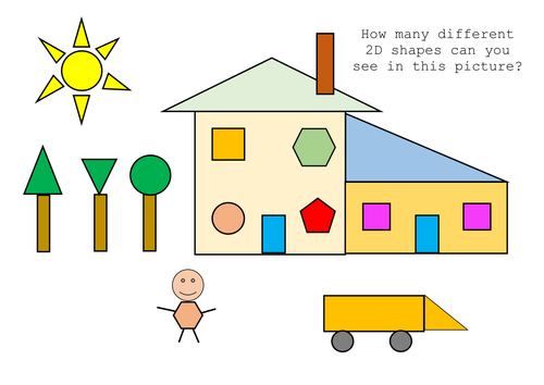 Year 1/2 - 2D shape problem solving | Teaching Resources