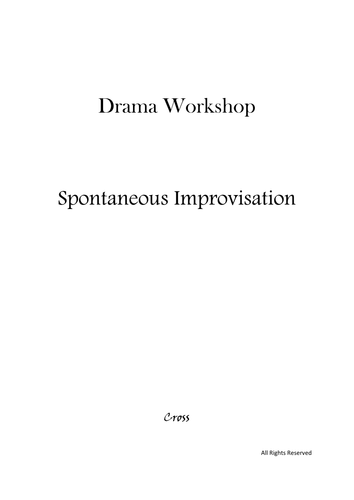 Drama Workshop - Spontaneous Improvisation