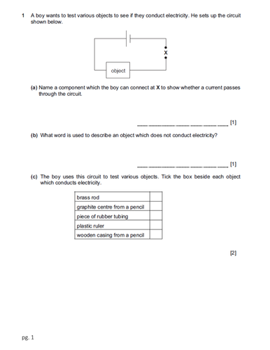 Cambridge Checkpoint Science Paper 2_Physics