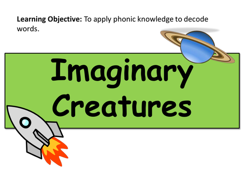 Year 1 Phonics Practice PPT Pack - Real and Imaginary Words