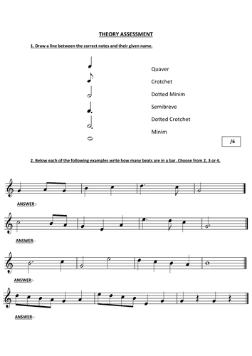 Simple theory assessment