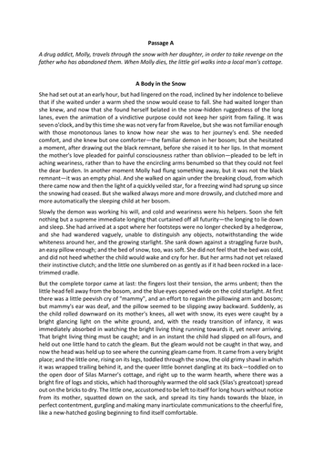 CIE IGCSE English Language 9-1 Practice Paper - Silas Marner for questions a-f