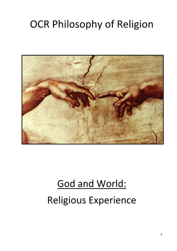 Religious Experience workbook