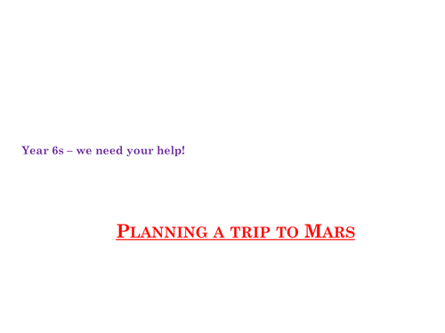 year 6 introduction to science