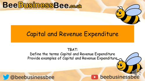 Capital and Revenue Expenditure
