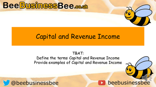 Capital and Revenue Income