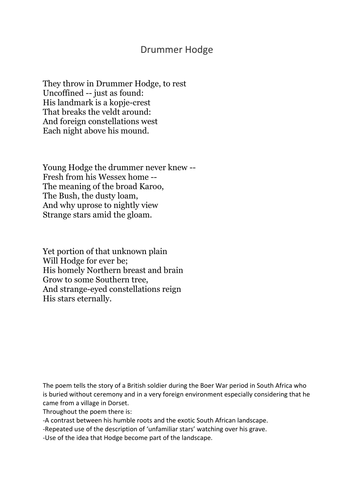 Drummer hodge essay questions 06 image